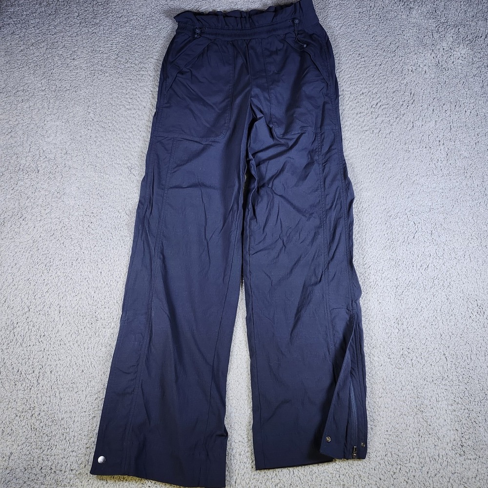 ATHLETA Trekkie High Rise Parachute Pant Navy Blue Size 2